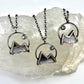 Mountains and the Moon *Silver Edition* Electroformed Necklace