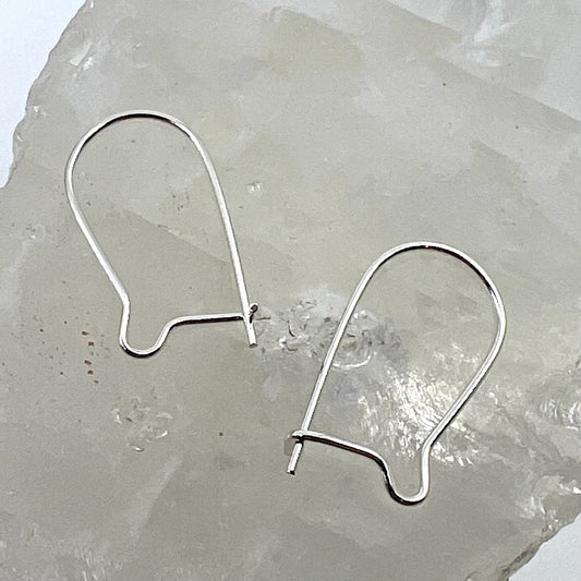 Sterling Silver Kidney Wires (set of 2)