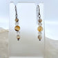 Montana Agate Drop Earrings, Matte Finish