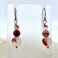 Montana Red Agate Drop Earrings, Smooth Finish