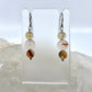 Montana Agate Drop Earrings, Smooth Finish