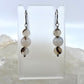 Montana Agate Drop Earrings, Smooth Finish