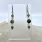 Moss Agate & Montana Agate Drop Earrings, Smooth Finish