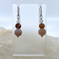 Montana Agate Drop Earrings, Matte Finish