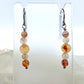 Montana Red Agate Drop Earrings, Smooth Finish