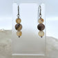 Montana Agate Drop Earrings, Matte Finish