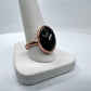 Size 9.25 Blue Tiger’s Eye Ring - Copper Electroformed