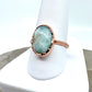 Size 8.5 Larimar Ring - Copper Electroformed