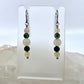 Moss Agate & Montana Agate Drop Earrings, Smooth Finish