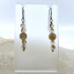 Montana Agate Drop Earrings, Matte Finish