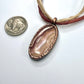 Rhodochrosite Necklace - Copper Electroformed