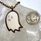 Happy Ghost Bone Carving Necklace - Copper Electroformed