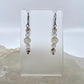 Montana Agate Drop Earrings, Matte Finish