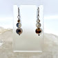 Montana Agate Drop Earrings, Smooth Finish