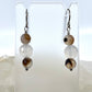 Montana Agate Drop Earrings, Faceted