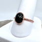 Size 8.5 Blue Tiger’s Eye Ring - Copper Electroformed