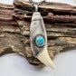 Black Bear Tooth - Silver Electroformed Necklace