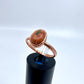 Size 8.5 Unakite Ring - Copper Electroformed