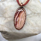 Rhodochrosite Necklace - Copper Electroformed