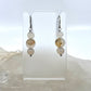 Montana Agate Drop Earrings, Matte Finish