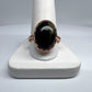 Size 9.25 Blue Tiger’s Eye Ring - Copper Electroformed