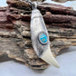 Black Bear Tooth - Silver Electroformed Necklace