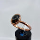 Size 9.25 Tiger’s Eye Ring - Copper Electroformed