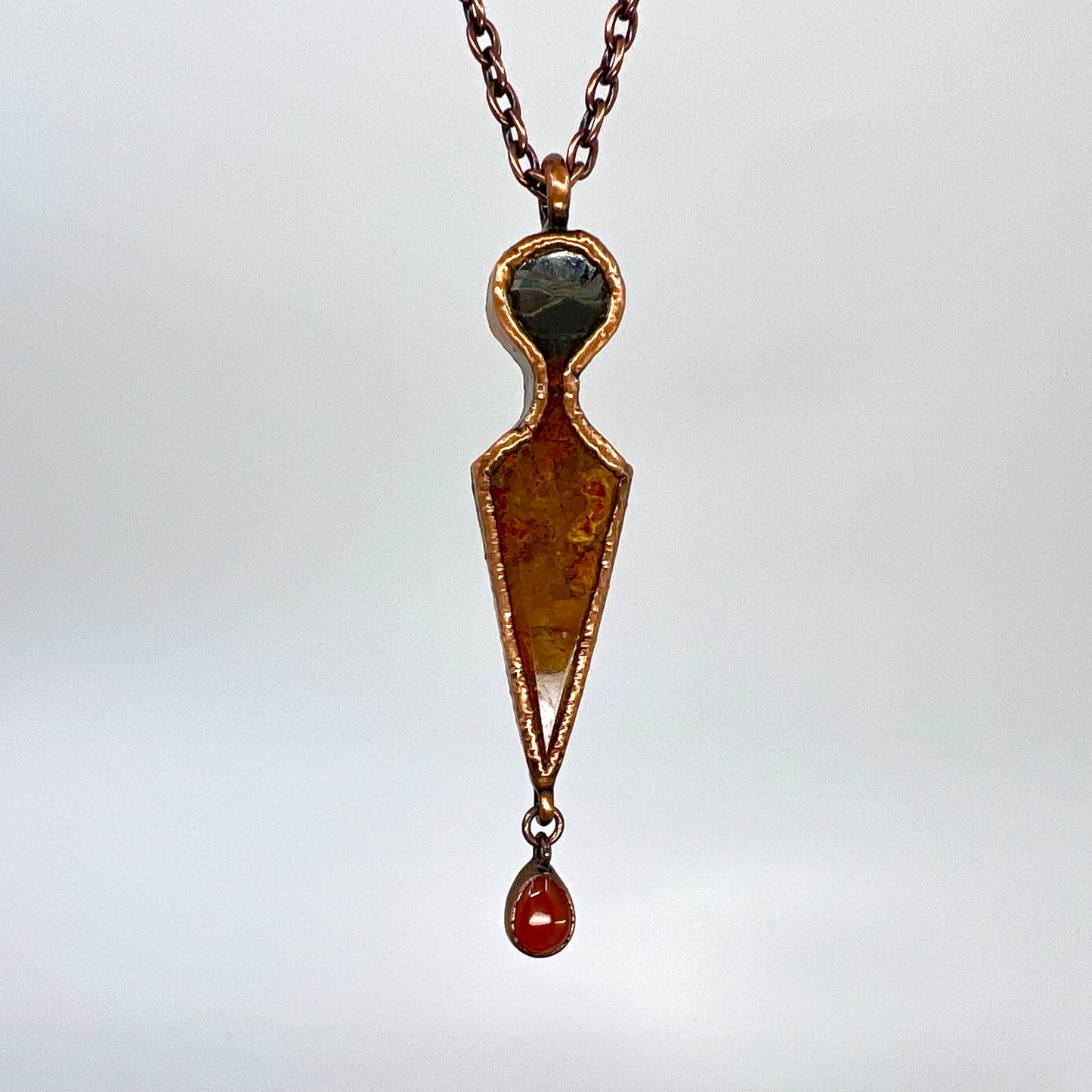 Bloody Dagger Necklace - Copper Electroformed