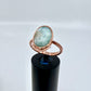 Size 8.5 Larimar Ring - Copper Electroformed