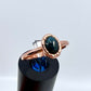 Size 8 Blue Tiger’s Eye Ring - Copper Electroformed