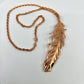 Real Feather Necklace, Large - Copper Electroformed