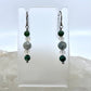 Moss Agate & Montana Agate Drop Earrings, Smooth Finish