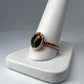 Size 9.25 Tiger’s Eye Ring - Copper Electroformed