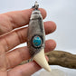 Black Bear Tooth - Silver Electroformed Necklace