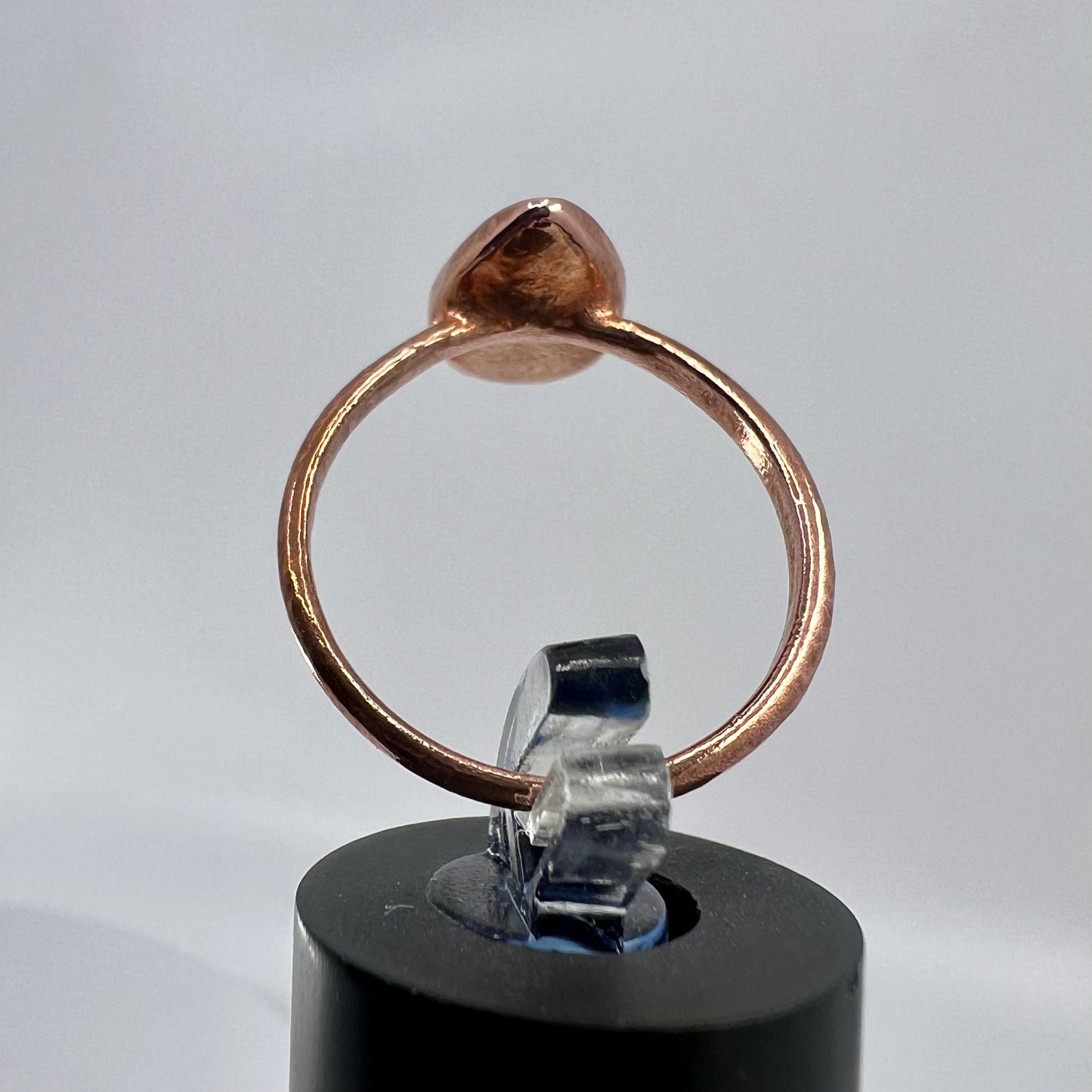 Size 9.25 Moonstone Ring - Copper Electroformed