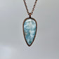 Larimar Necklace - Copper Electroformed