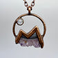 Mountains and the Moon — Copper Electroformed Necklace