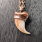 Black Bear Claw Necklace, Small Rear Claw - Copper Electroformed