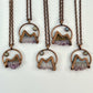 Mountains and the Moon — Copper Electroformed Necklace