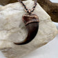 Black Bear Claw with Lapis Lazuli Accent, Large Front Claw - Copper Electroformed Necklace