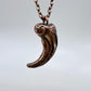 Black Bear Claw Necklace, Large/XL Front Claw - Copper Electroformed