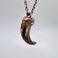 Black Bear Claw Necklace, Large/XL Front Claw - Copper Electroformed