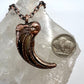 Black Bear Claw Necklace, Large/XL Front Claw - Copper Electroformed