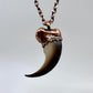 Black Bear Claw Necklace, Large Front Claw - Copper Electroformed