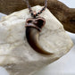 Black Bear Claw Necklace, Large Front Claw - Copper Electroformed