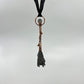 Kyanite Witch's Broom Necklace - Copper Electroformed