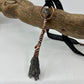 Kyanite Witch's Broom Necklace - Copper Electroformed