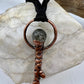 Kyanite Witch's Broom Necklace - Copper Electroformed