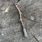 Kyanite Witch's Broom Necklace - Copper Electroformed