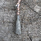 Kyanite Witch's Broom Necklace - Copper Electroformed